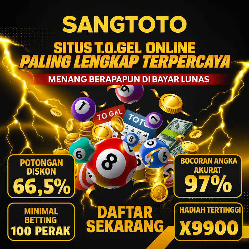 Galeri foto SANGTOTO Resmi Togel Game Online | Situs Aman & Stabil di Yogyakarta